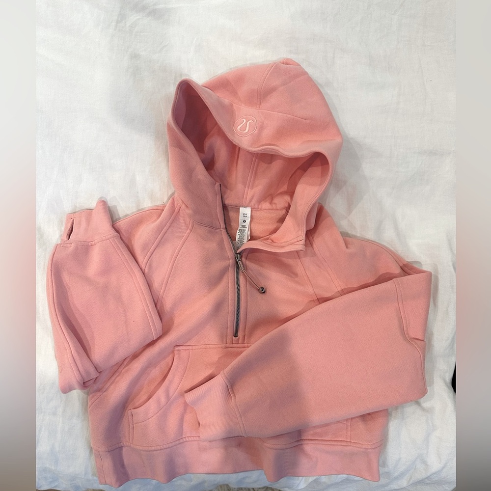 Lululemon Cropped Light Pink Sweatshirt XXS